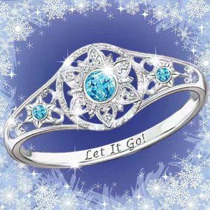 Frozen Inspired Silver and Rhinestone Ring